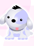 GIF animado (10595) Cachorro rosa