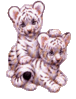 GIF animado (10011) Cachorros tigre blanco