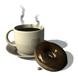 GIF animado (761) Cafe donut chocolate