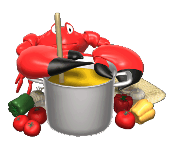 GIF animado (5981) Cangrejo cocinero