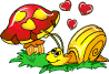 GIF animado (2172) Caracol romantico