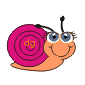 GIF animado (7494) Caracol sonriente
