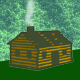 GIF animado (11473) Casa con chimenea
