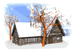 GIF animado (11474) Casa con nieve