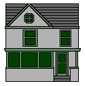 GIF animado (11481) Casa de tres plantas