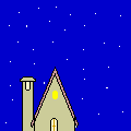GIF animado (11484) Casa por la noche