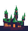 GIF animado (11511) Castillo en fiestas