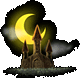GIF animado (11515) Castillo en la noche