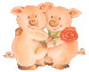 GIF animado (1999) Cerditos de amor