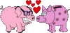 GIF animado (2006) Cerditos romanticos