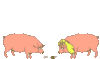 GIF animado (2009) Cerditos romanticos