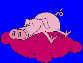 GIF animado (8971) Cerdo durmiendo