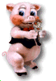 GIF animado (8976) Cerdo romantico