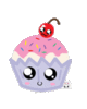 GIF animado (935) Cereza cupcake