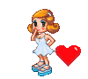GIF animado (5193) Chica enamorada