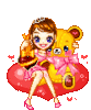 GIF animado (5202) Chica enamorada