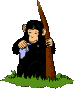GIF animado (8995) Chimpance triste