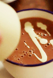 GIF animado (440) Chocolate caliente leche condensada