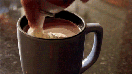 GIF animado (444) Chocolate caliente nata