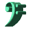 GIF animado (13151) Clave fa verde