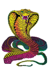 GIF animado (11289) Cobra colorida