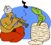 GIF animado (11291) Cobra encantador serpientes