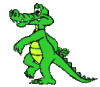GIF animado (11203) Cocodrilo andando