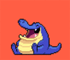 GIF animado (11209) Cocodrilo morado