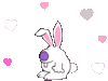 GIF animado (2027) Conejo blanco de amor