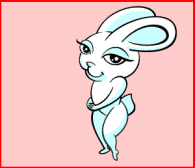 GIF animado (2028) Conejo blanco romantico