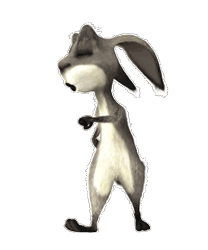 GIF animado (9049) Conejo caminando