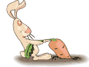 GIF animado (9058) Conejo con una zanahoria