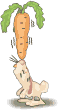GIF animado (9060) Conejo con una zanahoria