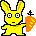 GIF animado (9061) Conejo con una zanahoria