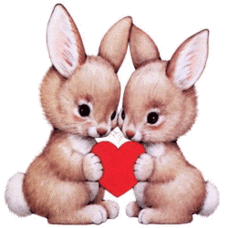 GIF animado (2047) Conejos de amor