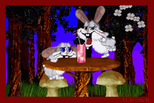 GIF animado (2049) Conejos enamorados