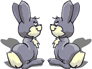 GIF animado (2051) Conejos romanticos