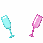 GIF animado (414) Copas de champan