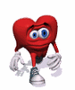GIF animado (3428) Corazon brazos piernas