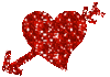 GIF animado (3196) Corazon con flechas