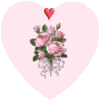GIF animado (3245) Corazon de flores