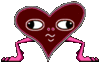 GIF animado (3153) Corazon divertido