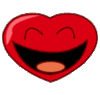 GIF animado (3154) Corazon divertido