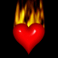 GIF animado (3297) Corazon llamas
