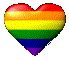 GIF animado (3311) Corazon orgullo gay