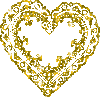 GIF animado (3483) Corazon oro