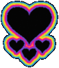 GIF animado (3124) Corazones colores