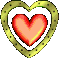 GIF animado (3490) Corazones dorados
