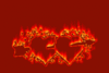GIF animado (3307) Corazones fuego