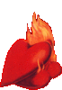 GIF animado (3308) Corazones fuego